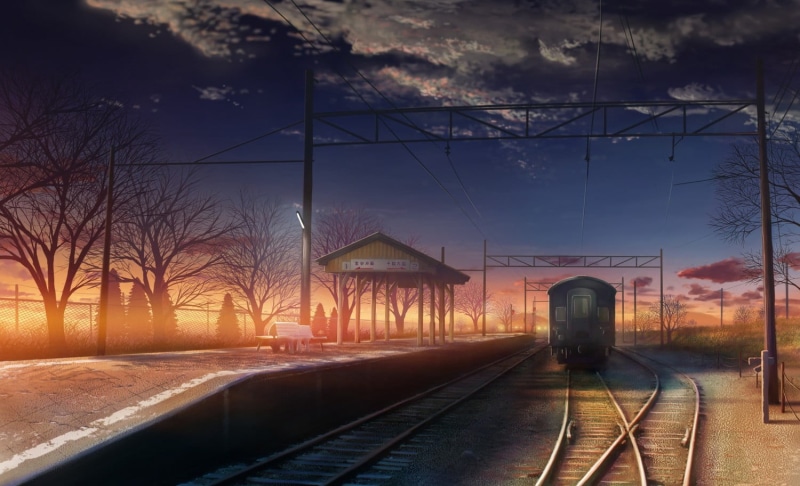 railroad track, station, no people, gray, outdoors, mode of transportation, train station, digital, nature, built structure, architecture, sky, train - vehicle