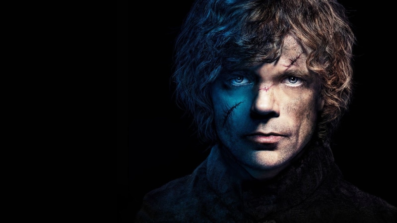 human face, men, black background, hairstyle, young adult, anime, portrait, 1080P, front view, dark, studio shot, Peter Dinklage, adult, contemplation