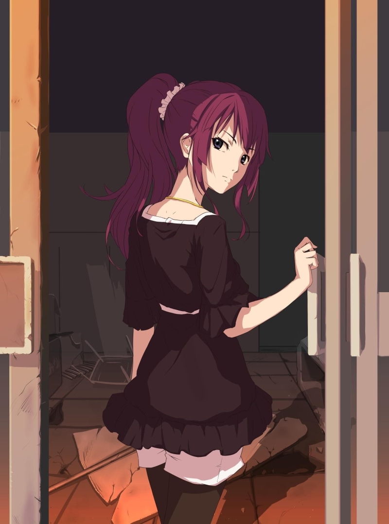bakemonogatari, 1080P, anime, hitagi, monogatari, senjougahara, series