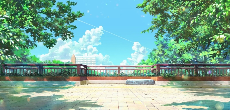 no people, railing, tree, bridge, nature, footpath, day, Koe No Katachi, Anime, connection, bridge - man made structure, outdoors, 1080P, sky, architecture