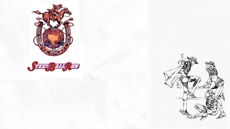 representation, time, Johnny Joestar, backgrounds, number, white color, Steel Ball Run, animal representation, indoors, Jojo, white background, sign, 1080P