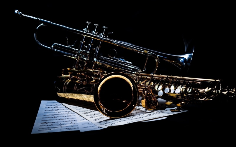 brass, stainless, music, saxophone, trumpet, 2K, steel