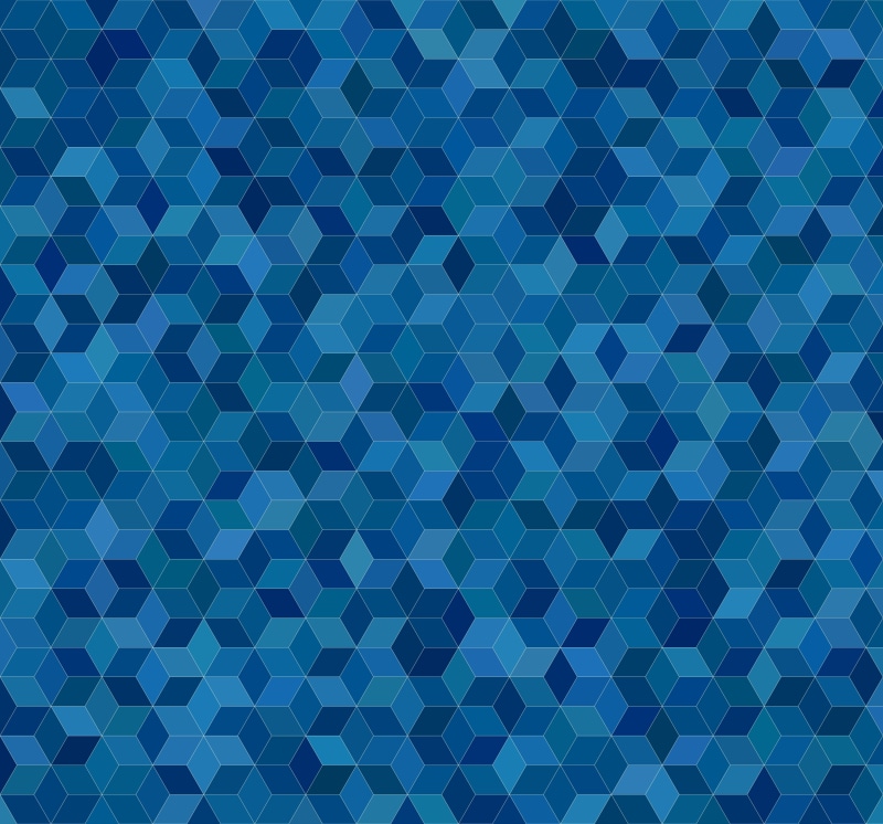 5K, hexagon, texture, geometry, blue, pattern