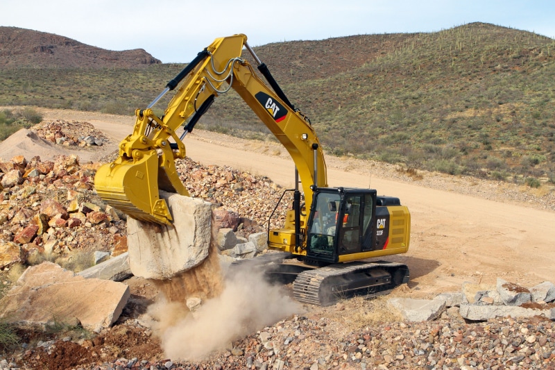 excavator, hill, outdoors, earthmoving, clipping, dirt, crash, excavators, work machine, construction site, machinery, industrial equipment, land vehicle