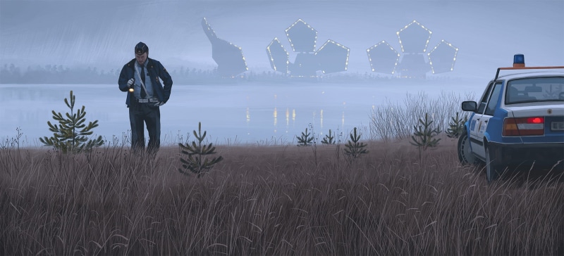 1080P, science fiction, Simon Stålenhag, futuristic, artwork