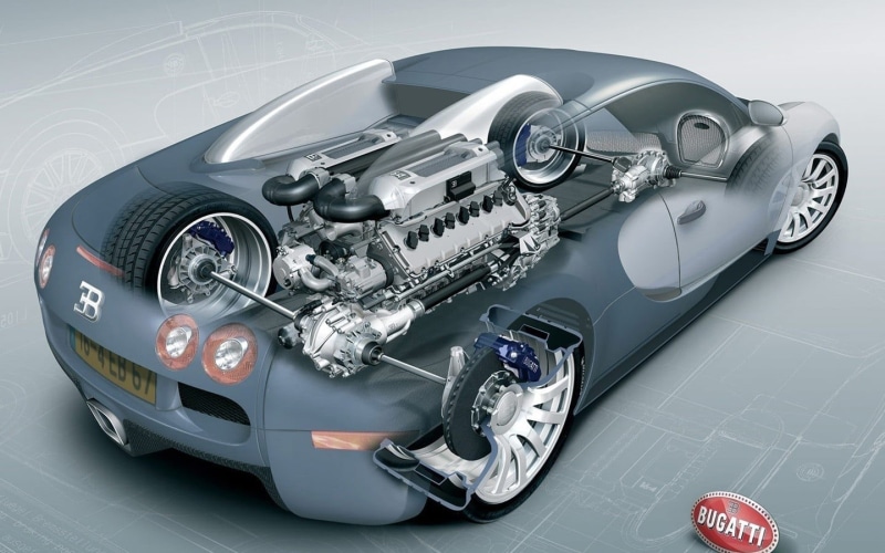 engine, mode of transportation, gray, competition, land vehicle, Bugatti Veyron 16.4 Super Sport, 720P, wheel, indoors, Bugatti Veyron, close-up, racecar