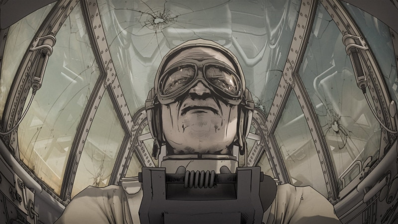 representation, built structure, digital art, vehicle, indoors, 1080P, Paths of Hate, art and craft, building, music, male likeness, no people, close-up