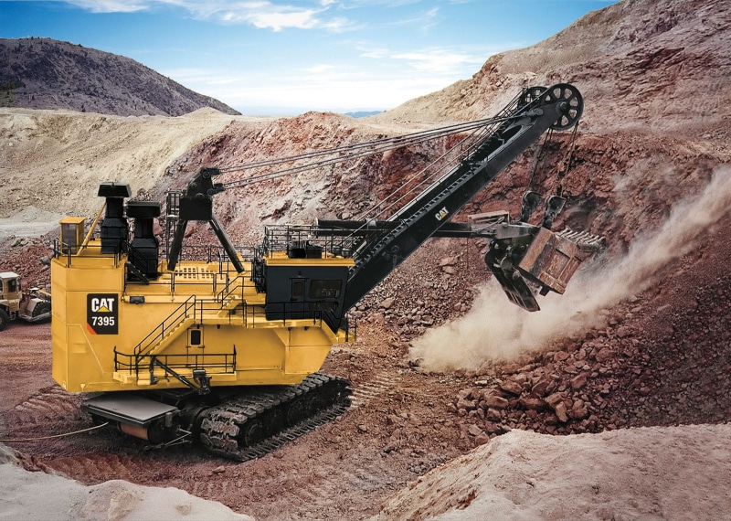 construction vehicle, transportation, industry, construction machinery, work machine, digging, dragline, rope excavator, yellow, construction site, mode of transportation
