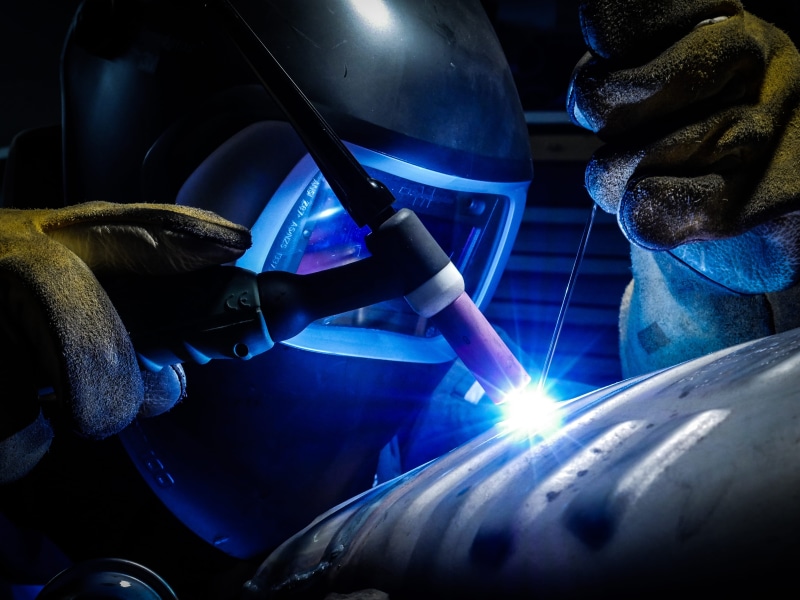 safety, iron - metal, metal, occupation, dark, alloy, welder, man, 4K, welding, protective glove, indoors, metal industry, security, protection, real people