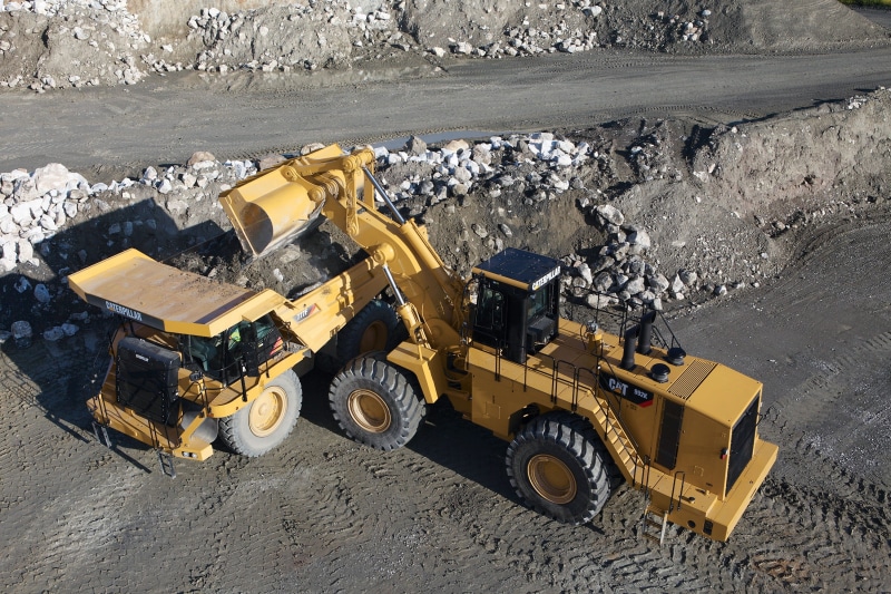 construction site, dumper, construction machinery, construction work, work machine, blade, wheel loader, high angle view, commercial land vehicle, cat