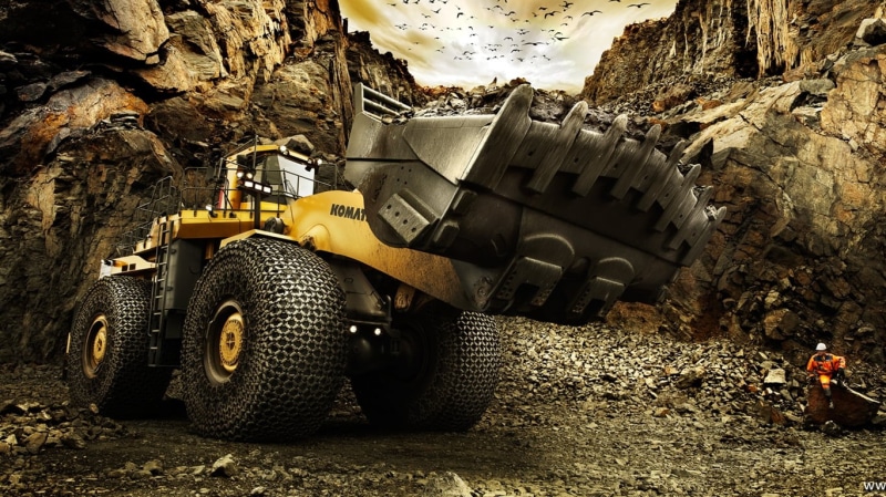 construction equipment, construction vehicle, men, black, 720P, industrial equipment, tire, dump truck, construction vehicles, motor vehicle, commercial land vehicle