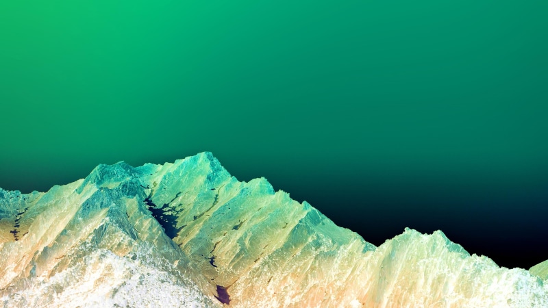 cold temperature, green, scenics - nature, ridge, beauty in nature, mountain, nature, rock formation, sea, sky, no people, idyllic, textured, 4K, non-urban scene
