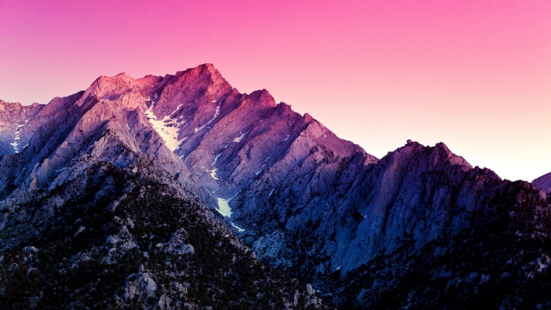 nature, massif, rock, ridge, mountain, peak, purple sky, rocks, purple, movie location, alabama hills, tree, sky, usa, california, jagged, film location