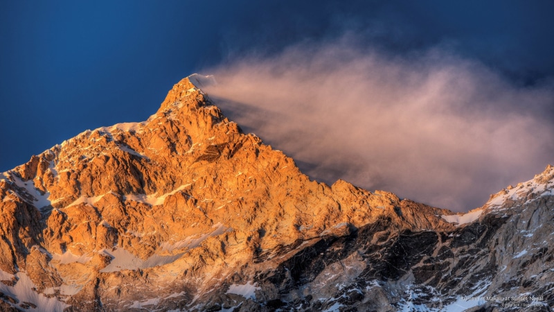 sunset, 2K, makalu, Mountains, nepal, summit
