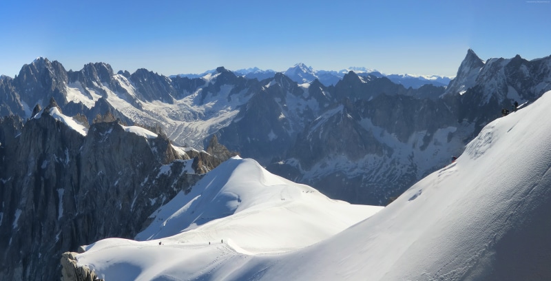 mountain, French Alps, 4k, 5K, tourism, Europe, Aiguille du Midi, 5k, travel, snow