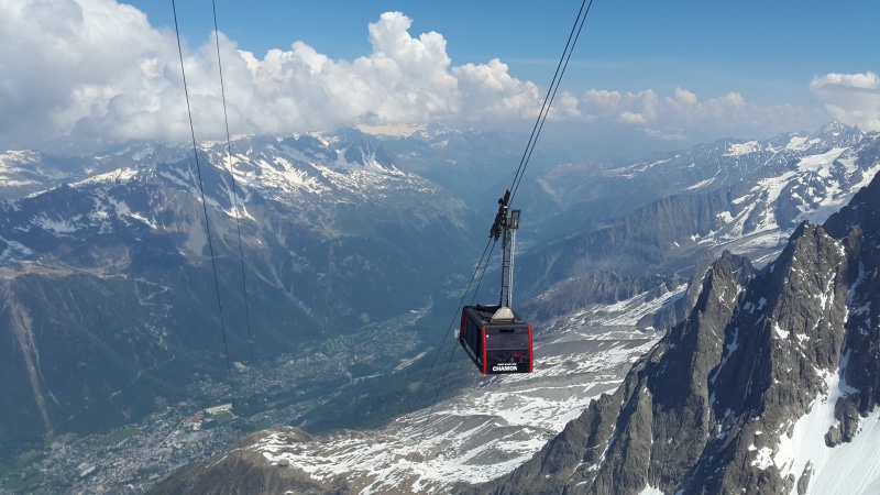 snowcapped mountain, sky, skiing, cold temperature, winter, car, european Alps, day, cable, europe, scenics - nature, sport, scenics, mountain Range, snow