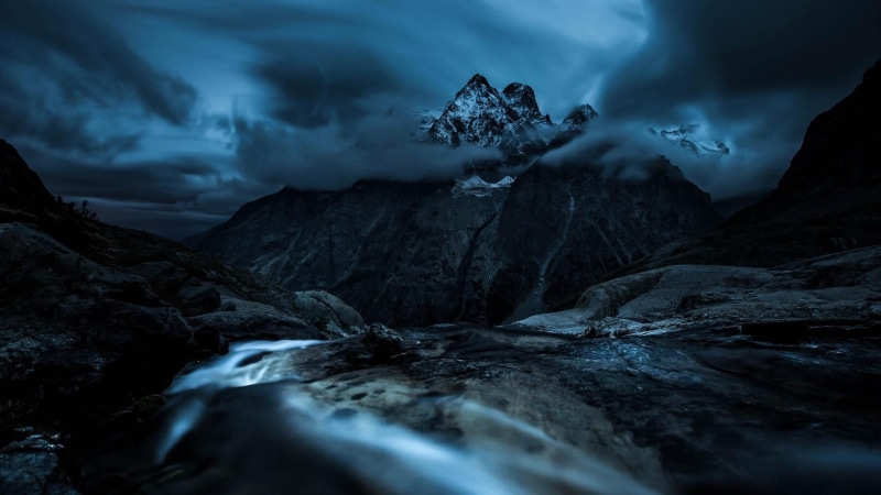 power in nature, dramatic sky, land, french alps, massif, mont pelvoux, europe, mountain range, snow, cloud, beauty in nature, mountain, no people, landscape