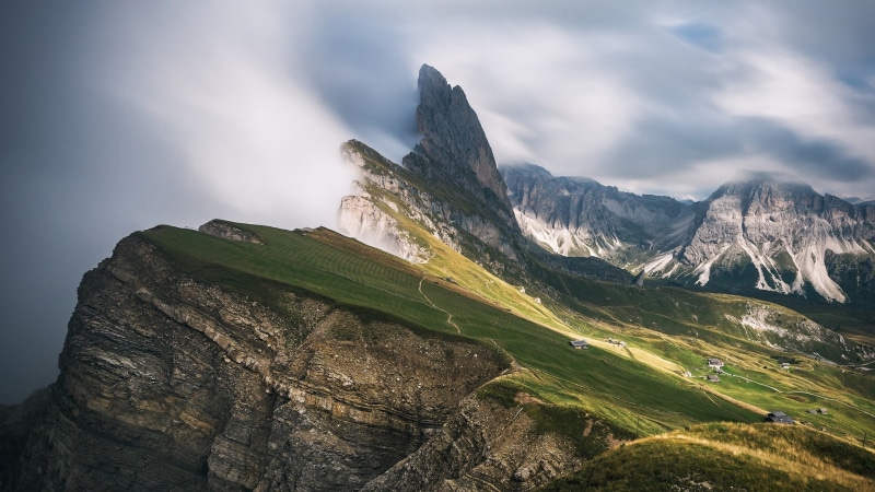 landscape, mountain, south tyrol, 1080P, nature park, mountain range, puez odle nature park, puez geisler nature park, alps, rock, bolzano, national park