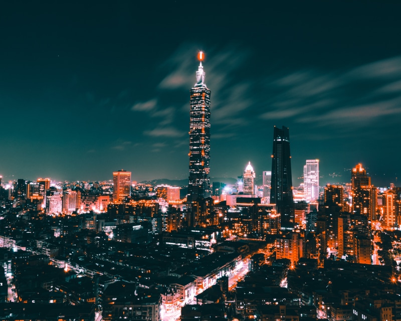 Taipei, Night, 4K, 5K, Taipei 101, Cityscape, Taiwan