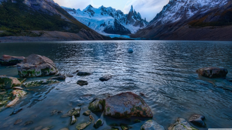 beauty in nature, wilderness, glacial lake, argentina, nature, mount scenery, solid, loch, cerro torre, los glaciares national park, tranquility, waterfront