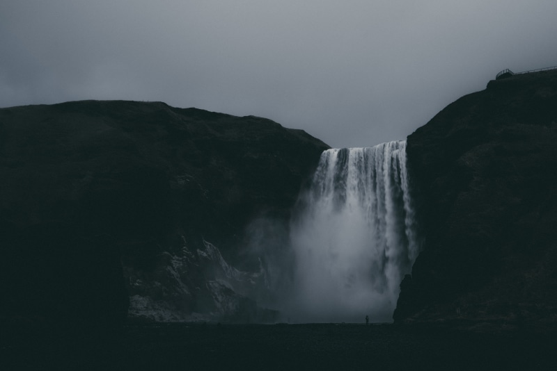 rainforest, long exposure, land, power, photography, flowing water, fog, scenics - nature, black and white, mountain ridge, dark, cliff, overcast, nature