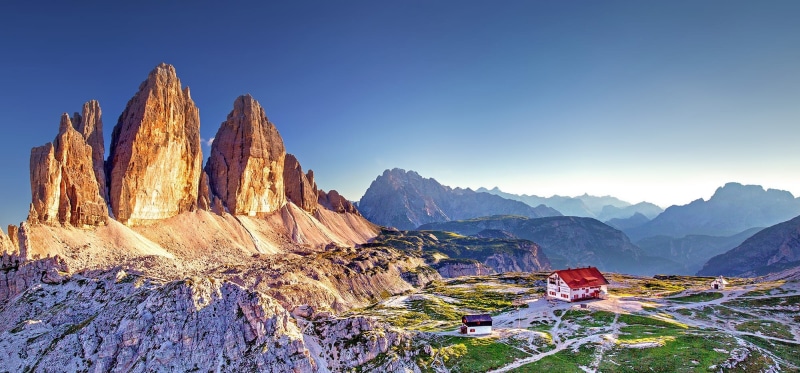 scenics - nature, nature park, helicopter, nature, golden hour, environment, travel destinations, mountain range, distant view, alto adige, 1080P, mountain peak