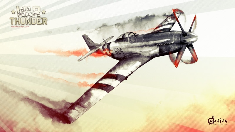 plane, North American P-51 Mustang, indoors, Ford Mustang, video games, fighter plane, day, jet fighter, digital composite, War Thunder, World War II, creativity