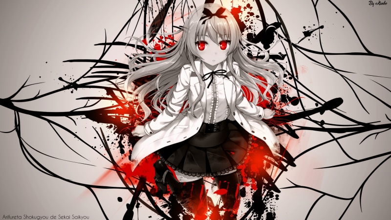 1080P, paint splatter, red, art and craft, celebration, event, close-up, nature, outdoors, Arifureta Shokugyou de Sekai Saikyou, representation, low angle view