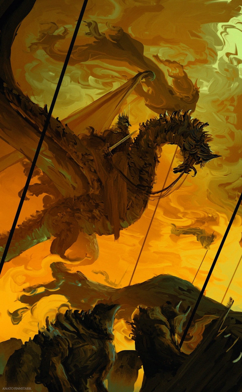 Anato Finnstark, artwork, Middle Earth, fantasy art, 1080P, Witch King of Angmar