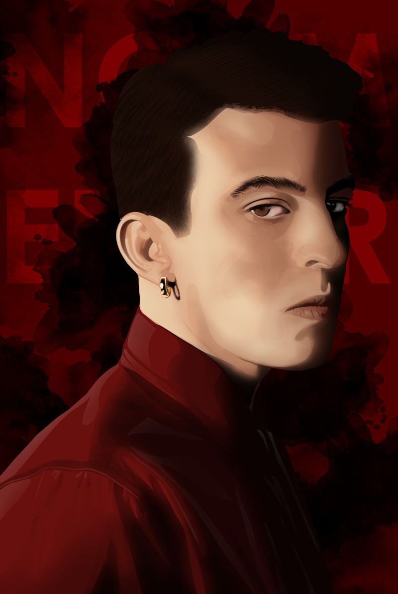 normender, cover art, vector, illustration, 5K, YouTube, Vexel, ilyasyalcintas, drawing