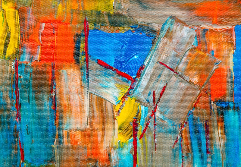multi colored, acrylic paint, pattern, animal, indoors, abstract expressionism, art and craft, choice, backgrounds, red, brush, vibrant color