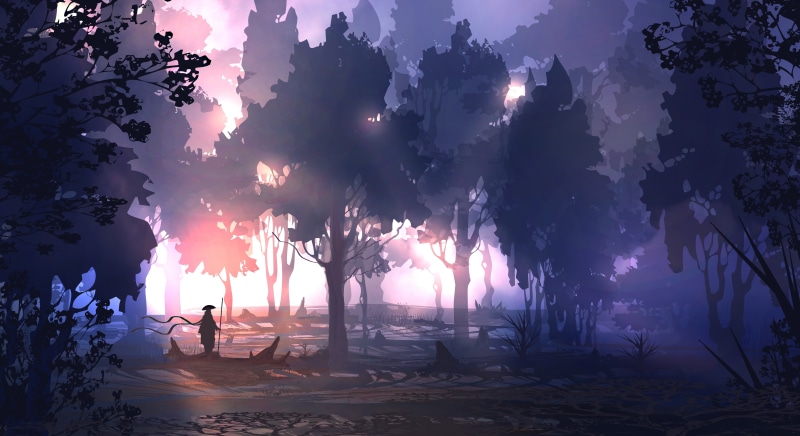 art, warrior, light, spear, 5K, trees, people, TacoSauceNinja, DeviantArt, forest