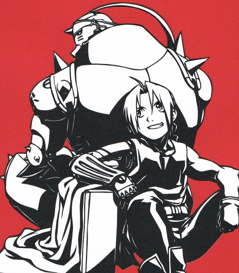 sport, child, cartoon, Full Metal Alchemist, emotion, teenager, Elric Alphonse, aggression, red background, red, anger, Elric Edward, men, portrait, women