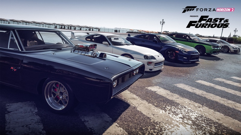 motor racing track, fast, Fast and Furious, car, communication, no people, Forza Motorsport, road marking, motor vehicle, charger, road, furious
