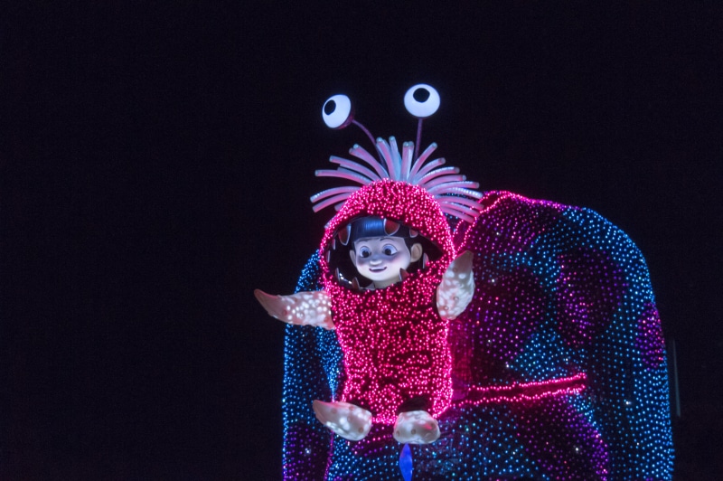 copy space, young adult, boo, females, black background, costume, front view, monsters inc, warm clothing, japan, portrait, inc, monsters, lighted, illuminated