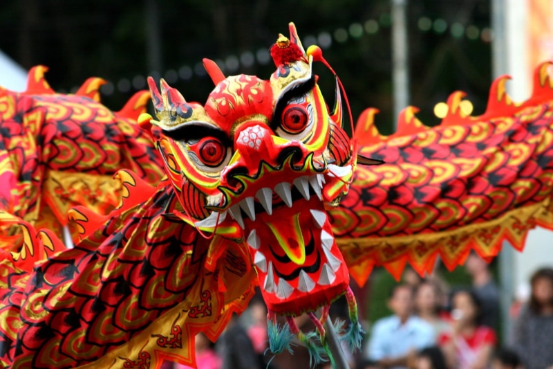 holiday, art and craft, festival, focus on foreground, chinese lantern, asia, outdoors, thailand, craft, multi Colored, dragon, representation, 720P, china