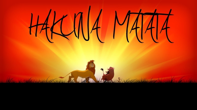two people, movies, silhouette, adult, males, Simba, lion, men, togetherness, mammal, 1080P, nature, illustration, leisure activity, people, domestic animals
