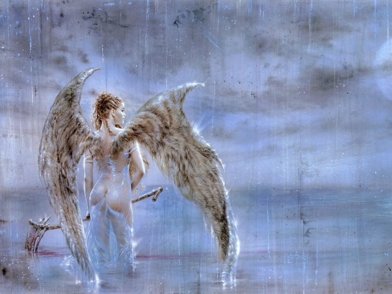 angel, iv, royo, 480P, luis, hd, fantasy, fallen, art, Luis Royo, abstract