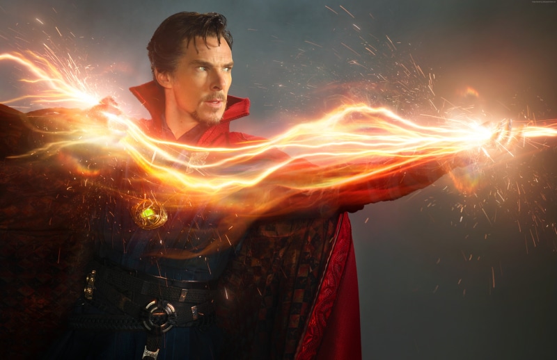 glowing, front view, motion, young adult, digital composite, night, Marvel Cinematic Universe, holding, blurred motion, one person, adult, long exposure
