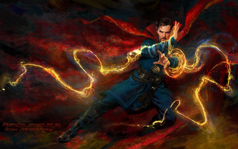 Doctor Strange, 4K, concept art, Marvel Comics, Benedict Cumberbatch, magic, Marvel Cinematic Universe