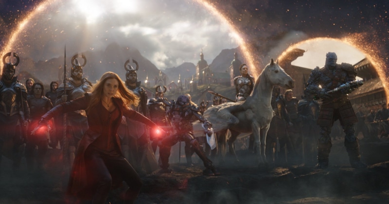 Avengers Endgame, MCU, Pegasus, Marvel Cinematic Universe, women, Marvel Comics, Scarlet Witch, CGI, movies, film stills, 1080P, Valkirie, Elizabeth Olsen