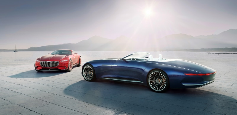 Vision Mercedes-Maybach 6 Coupe, 2018, 4K, 4K, Vision Mercedes-Maybach 6 Cabriolet