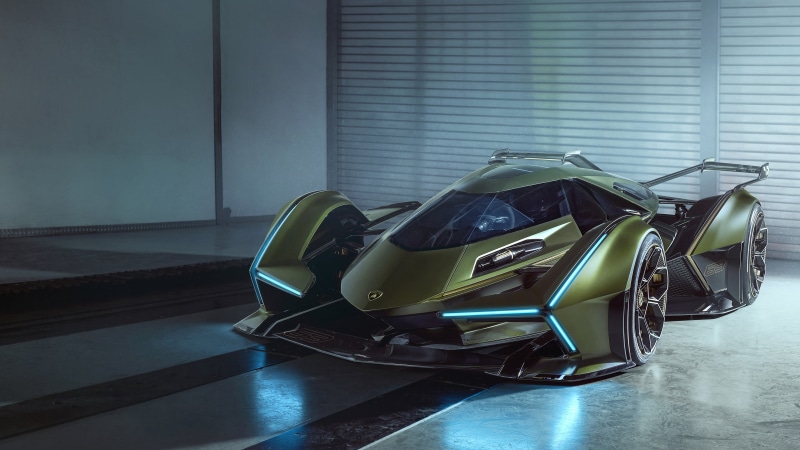 4K, car, Lamborghini Lambo V12 Vision GT, vehicle, concept car, supercars