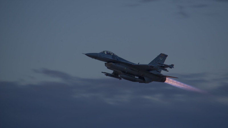 airplane, General Dynamics F-16 Fighting Falcon, military, aircraft, US Air Force, 4K