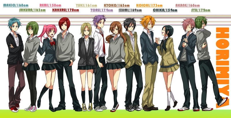 uniform, real people, full length, business person, males, business, men, Hori Kyouko, Horimiya, businessman, Hori-san to Miyamura-kun, standing, in a row