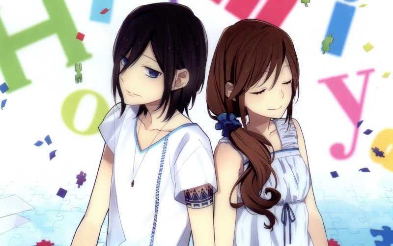 adult, friendship, Hori-san To Miyamura-kun, young women, multi colored, people, fashion, looking at camera, indoors, wall - building feature, Anime, young adult