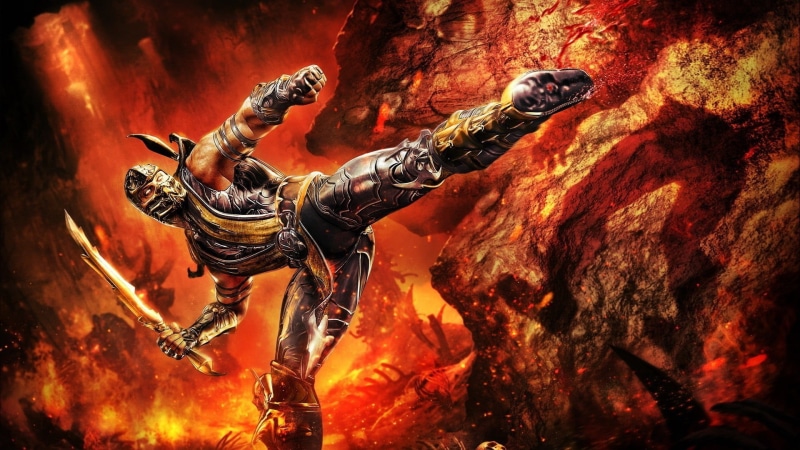 fire - natural phenomenon, people, male likeness, fantasy art, rock formation, full length, belief, video games, animal wildlife, ninjas, male, outdoors