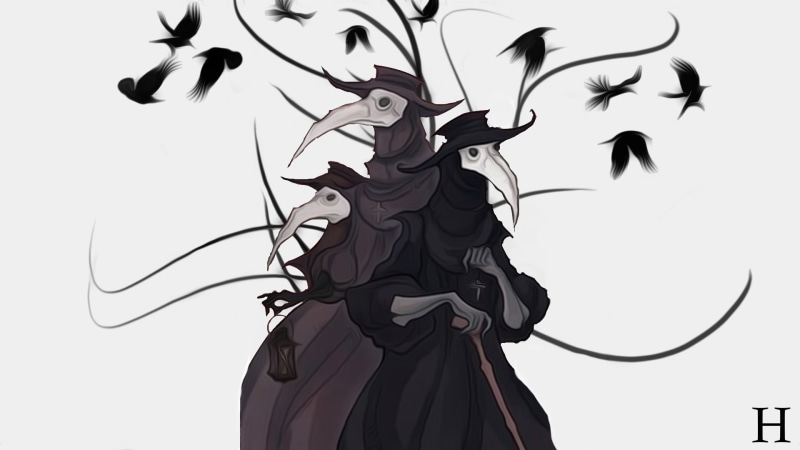 vertebrate, evil, business, flying, bird, animal body part, witch, outdoors, people, art and craft, animal wing, freedom, creativity, sky, nature, doctors plague doctors plague crow the crow raven fantasy art dark the darkness