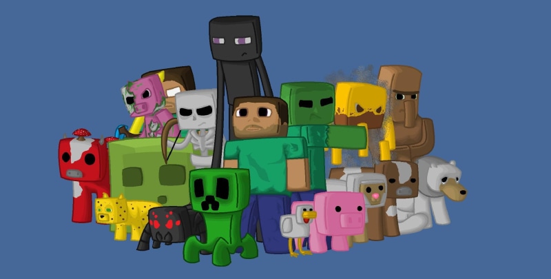 game, lego, pixels, characters, minecraft, java, cartoon, 1080P