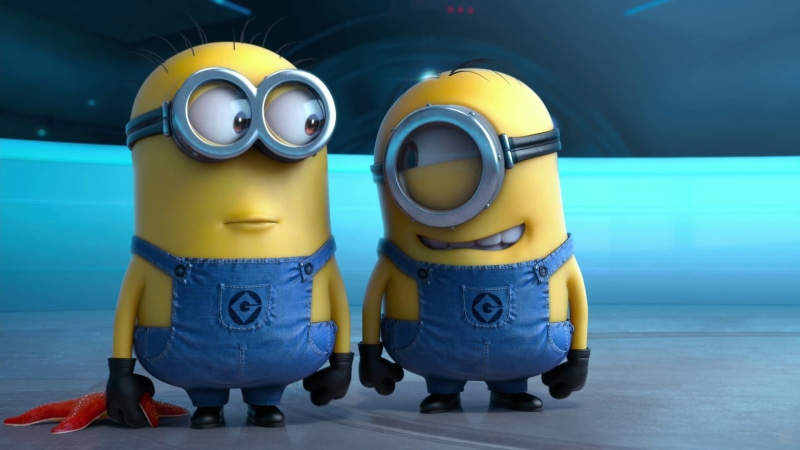 1080P, minions, background, yellow, circle, toy, communication, text, front view, small, inflatable, body part, illustration, plastic, futuristic, protection